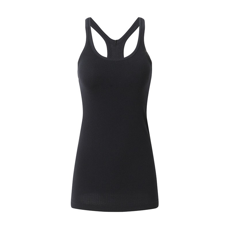 2 in 1 Seamless Ribbed Racer Top